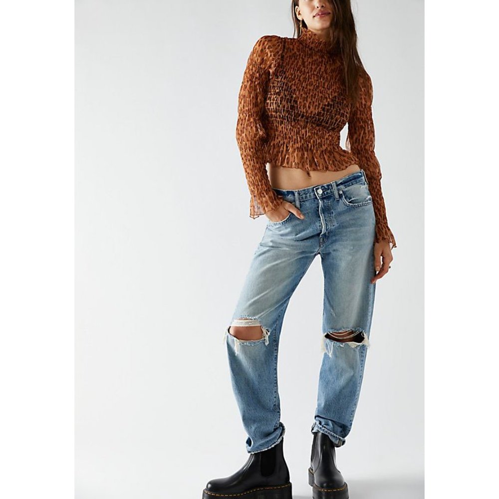 🎉LAST CHANCE🎉 FREE PEOPLE Hello There Top / Leopard Combo - Picture 5 of 9